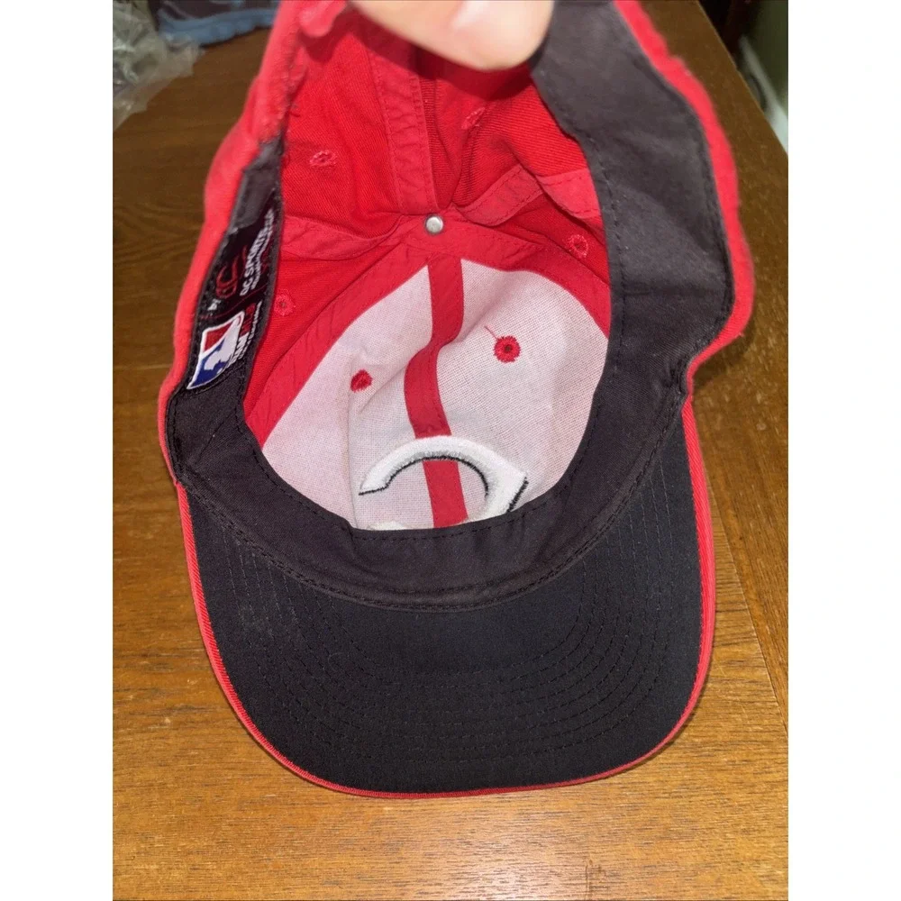 Team MLB Cincinnati Reds Baseball Cap Hat Red Adjustable Hook Loop Dad‎ Hat